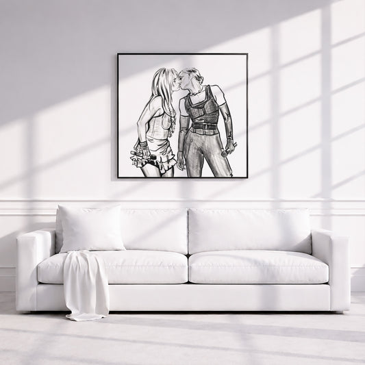 Britney Spears and Madonna | Framed Fine Art Print