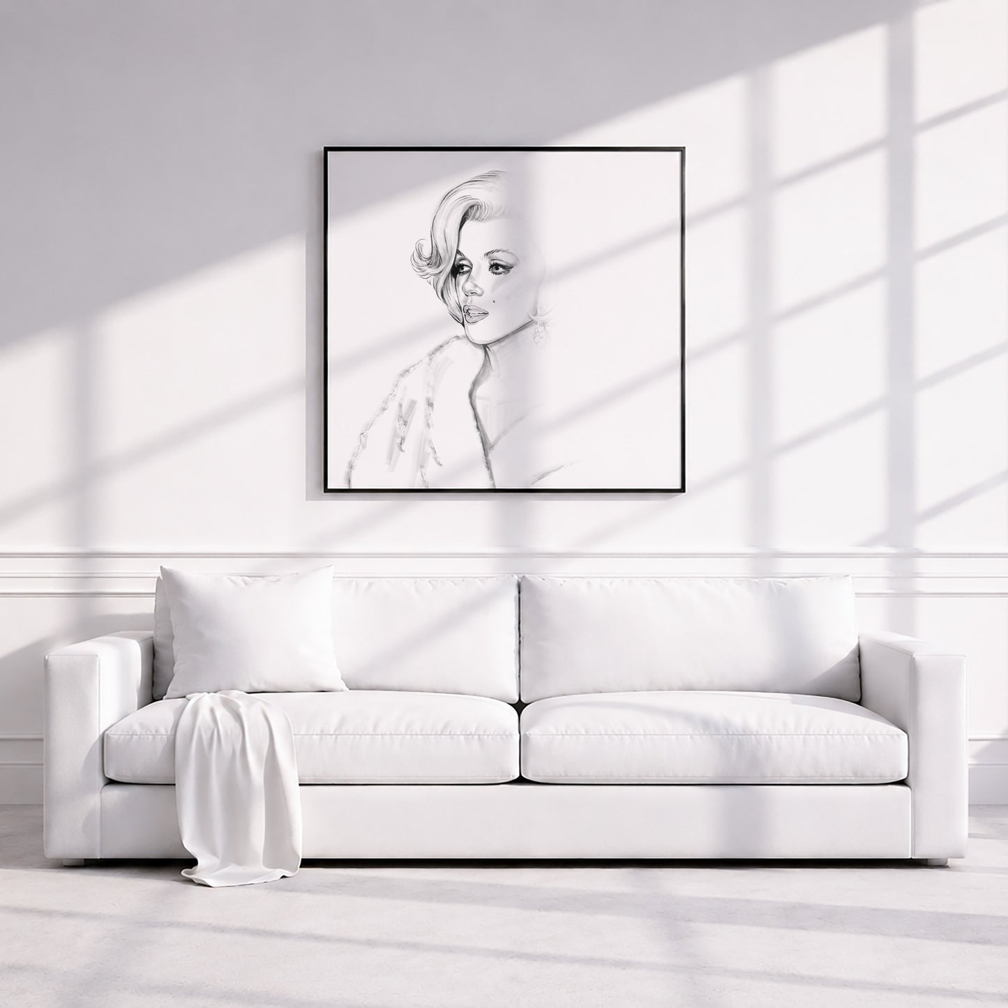 Marilyn Monroe at JFK birthday gala. Museum Framed Print