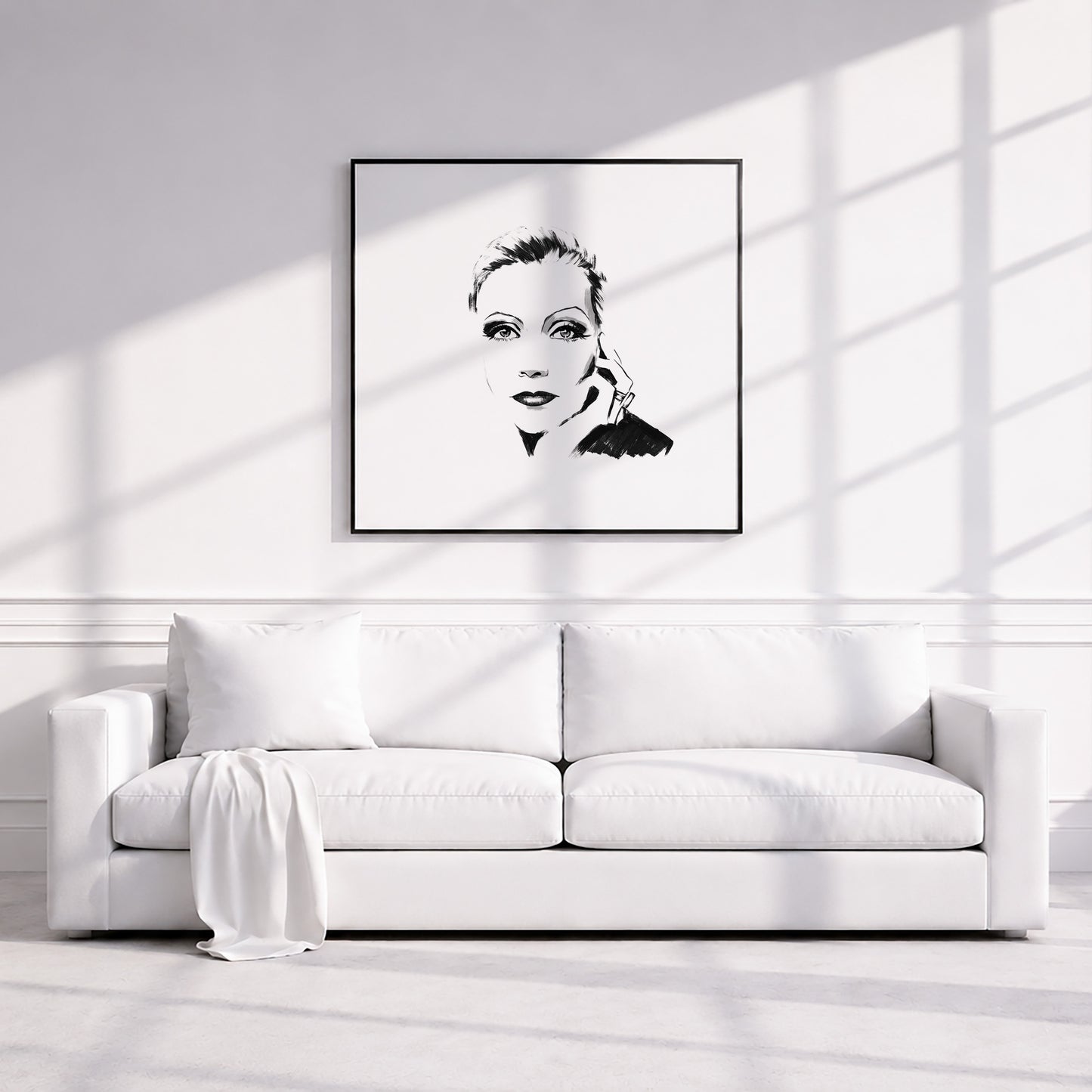 Greta Garbo. Museum Framed Print