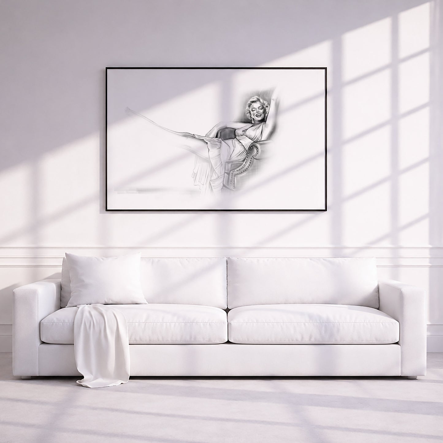Marilyn Monroe in The Seven Year Itch. Museum Framed Print