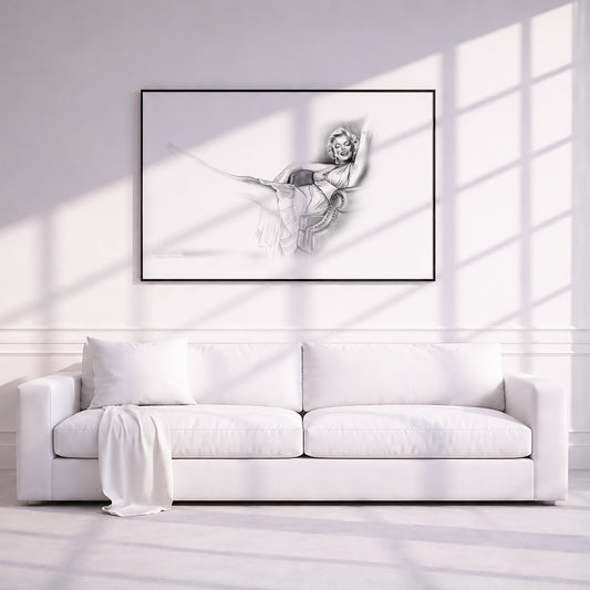 Marilyn Monroe in The Seven Year Itch. Museum Framed Print
