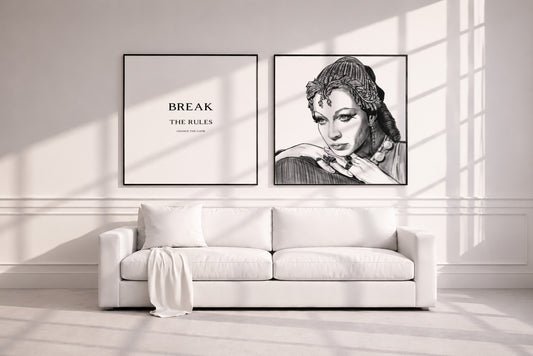 Break the rules | Motivational Quote Print