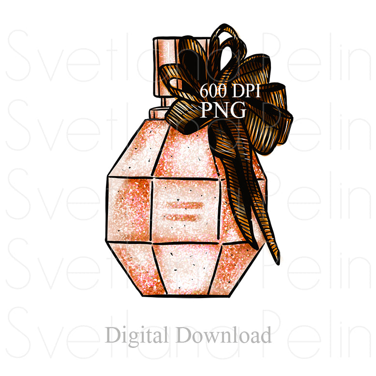 Perfume, 3 Digital Stickers, PNG, INSTANT Download