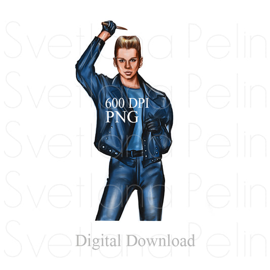 Dave Gahan, Digital Sticker, PNG, INSTANT Download