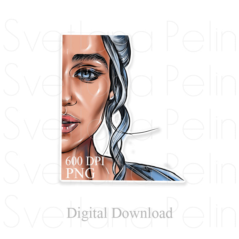 Emilia Clarke, Digital Sticker, PNG, INSTANT Download