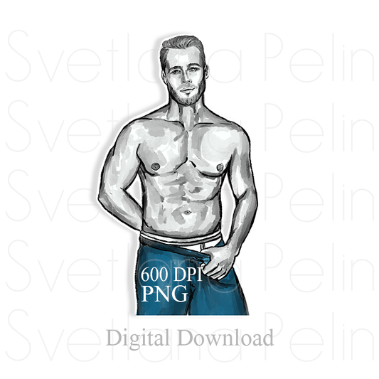 Kerem Bursin, Digital Sticker, PNG, INSTANT Download