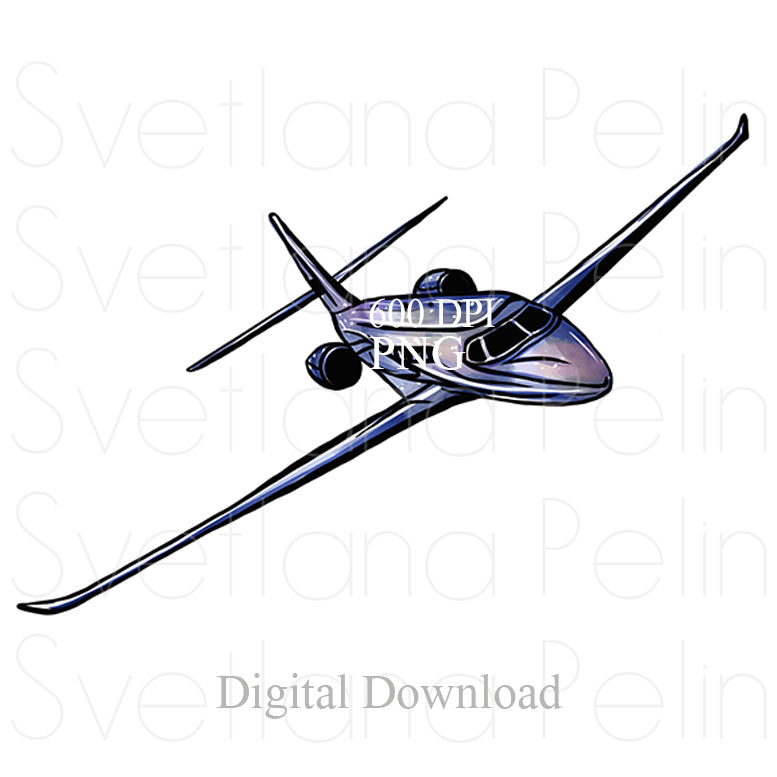 Luxury private Jet, Digital Sticker, PNG, INSTANT Download