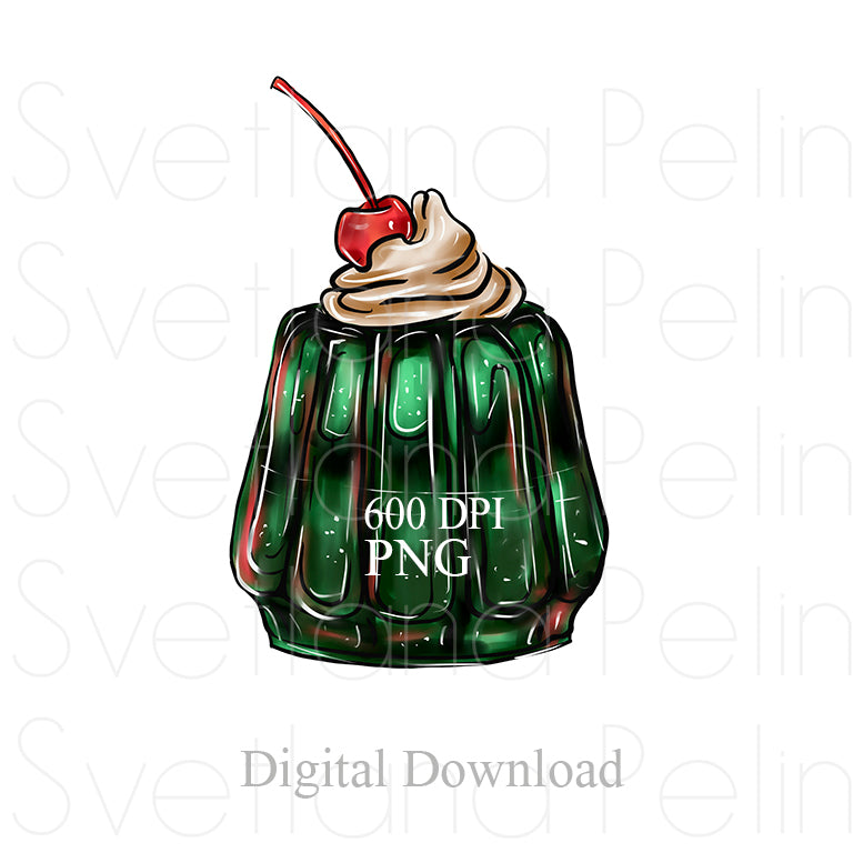 Jelly, Food Dessert, Digital Sticker, PNG, INSTANT Download