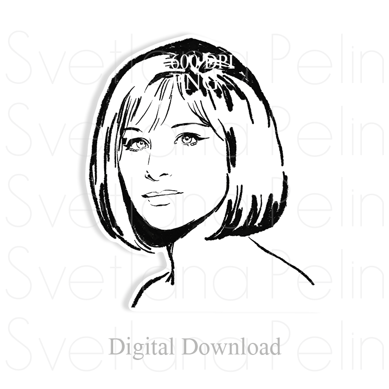 Barbra, BS, Digital Sticker, PNG, INSTANT Download