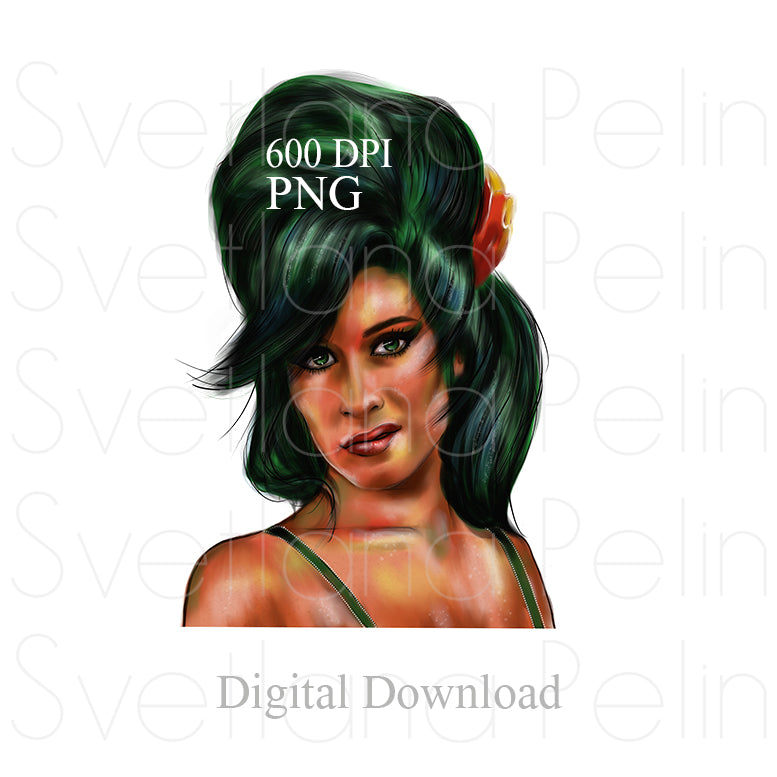 Amy, Digital Sticker, PNG, INSTANT Download