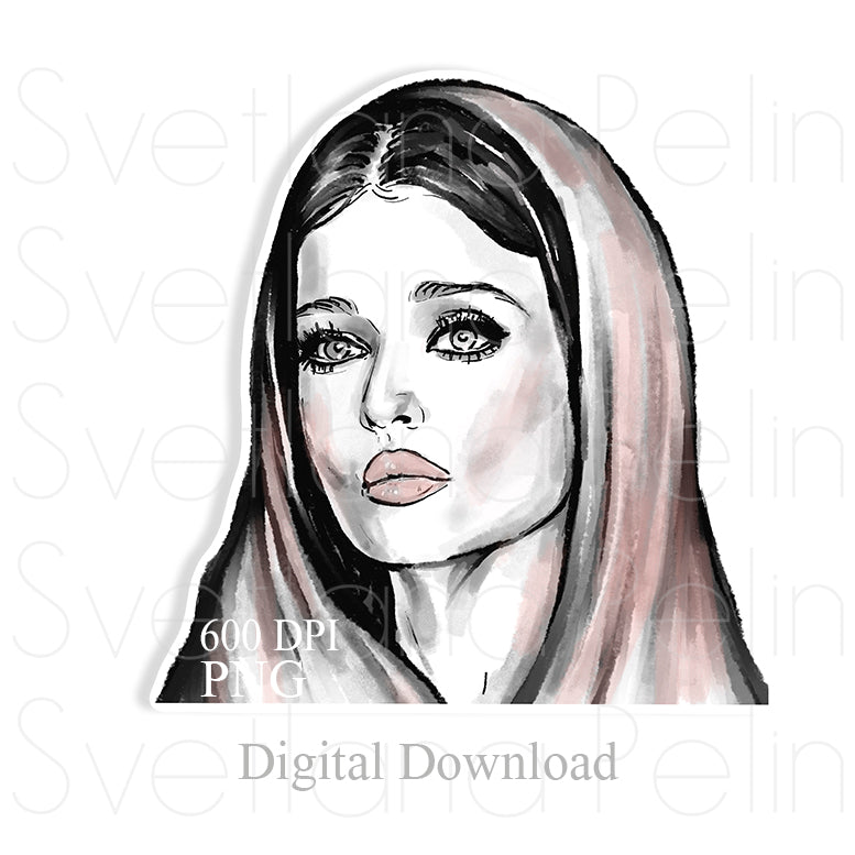 Aishwarya Rai, Digital Sticker, PNG, INSTANT Download