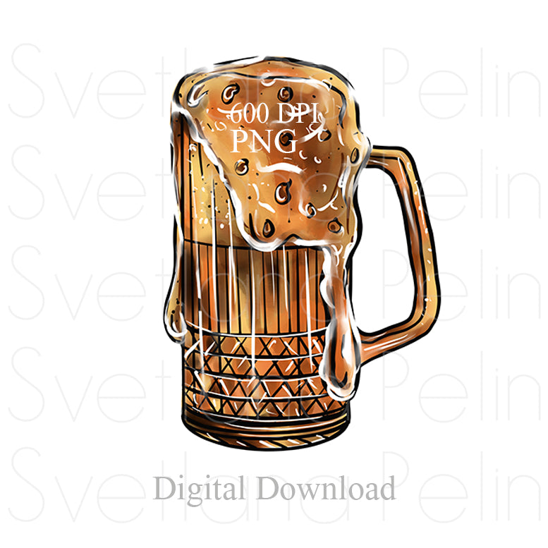 Beer, Drinks, Digital Sticker, PNG, INSTANT Download