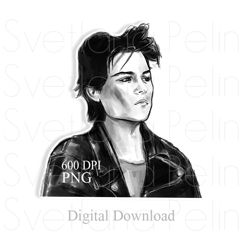 Johnny Depp, Digital Sticker, PNG, INSTANT Download