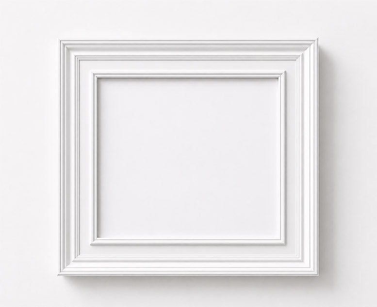 White Layered Frame No. 02