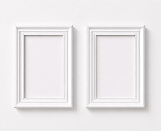White Layered Frame No. 05