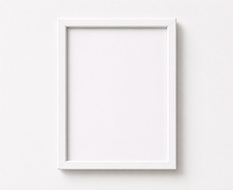 White Minimal Frame · No. 01