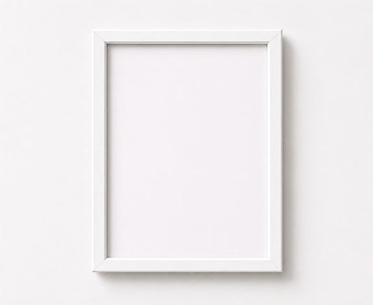 White Minimal Frame · No. 01