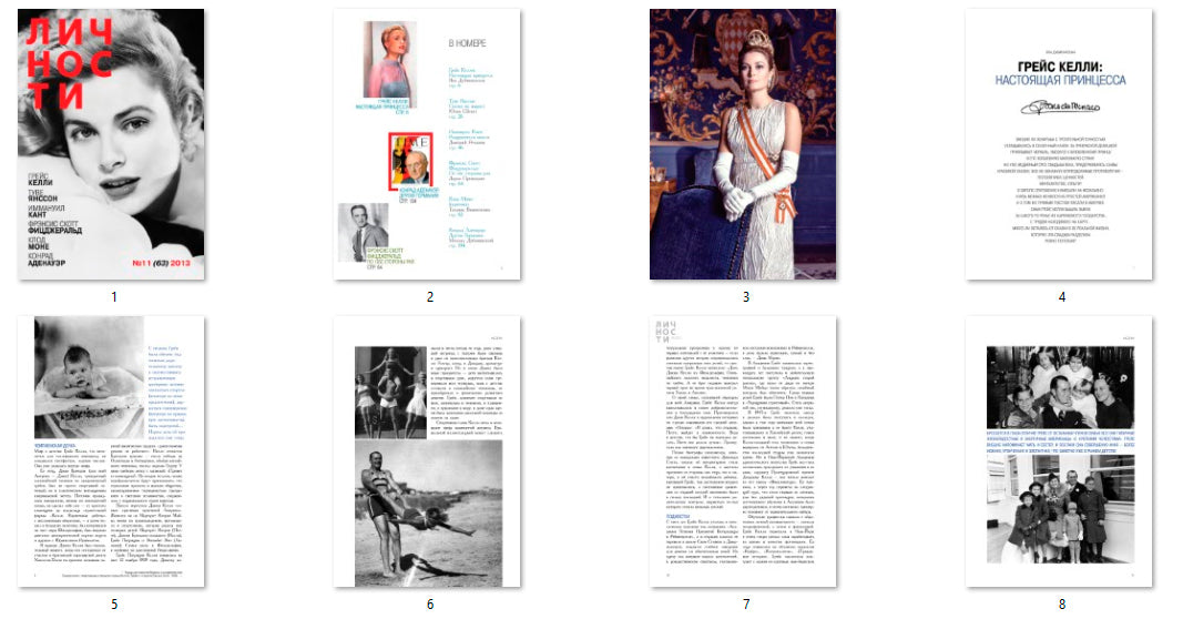Grace Kelly, Russian magazine, Cover, DIGITAL LISTING, Instant Download