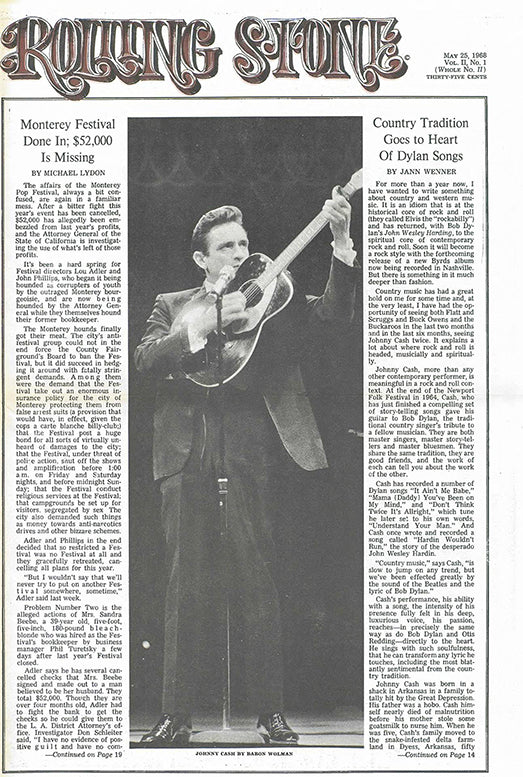 Johnny Cash, ENG magazine, Cover, DIGITAL LISTING, Instant Download