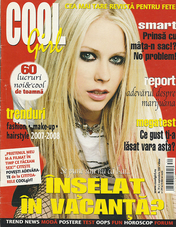 ORIGINAL Romanian Magazine, Avril Lavigne, Cool girl, 2001