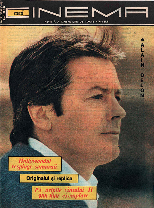 Alain Delon, Romanian magazine, Cover, DIGITAL LISTING, Instant Download