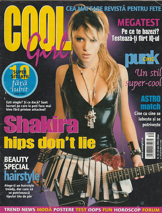 ORIGINAL Romanian Magazine, Shakira, Cool girl, 2001