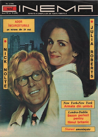 Julia Roberts,Nick Nolte, Romanian magazine, Cover, DIGITAL LISTING, Instant Downloady