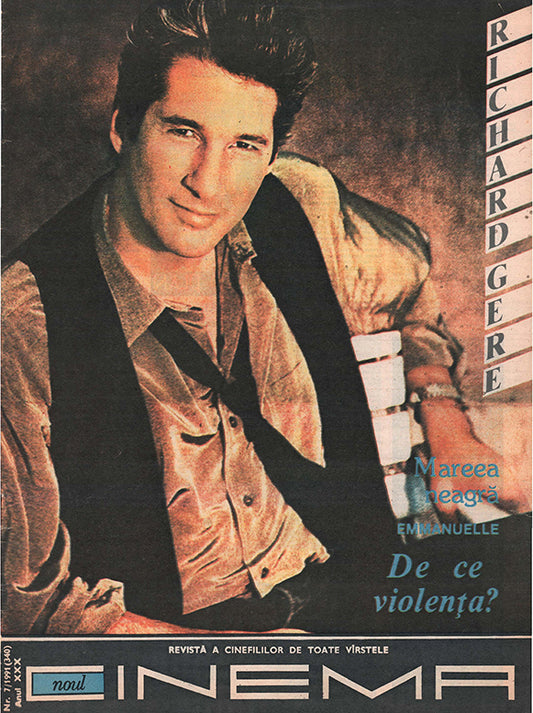 Richard Gere, Romanian magazine, Cover, DIGITAL LISTING, Instant Download