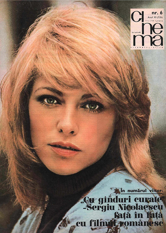 Nathalie Delon, Romanian magazine, Cover, DIGITAL LISTING, Instant Download