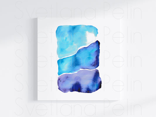 Modern Watercolor Painting, Abstract Art, Wall Home Decor, INSTANT DOWNLOAD