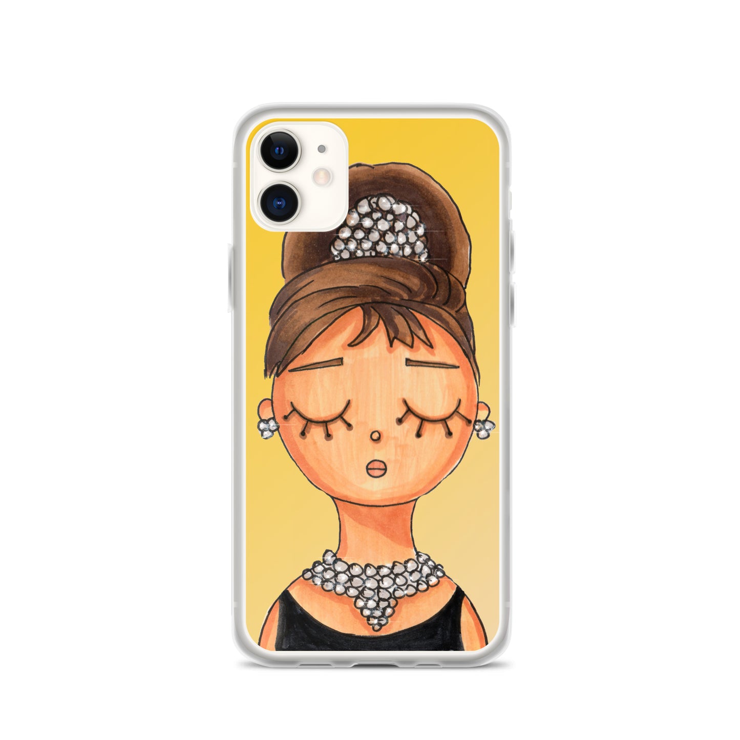 Audrey, Holly Golightly, Clear Case for iPhone®