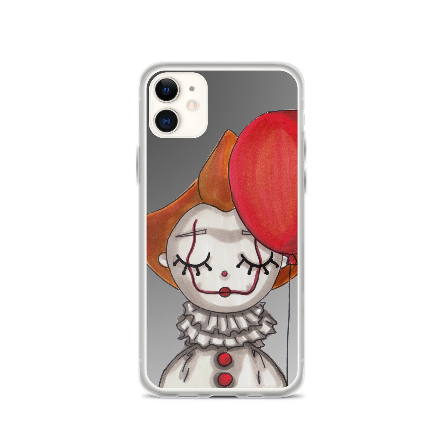 Clown, Balloon, Halloween, Clear Case for iPhone®