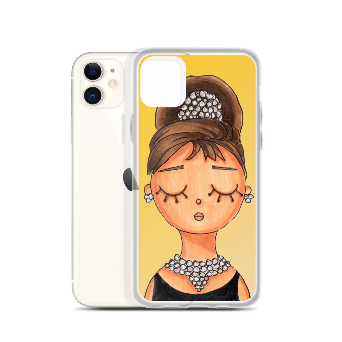 Audrey, Holly Golightly, Clear Case for iPhone®