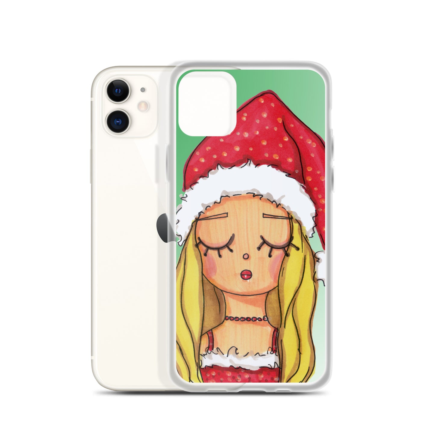 Santa Baby, Christmas, Clear Case for iPhone®