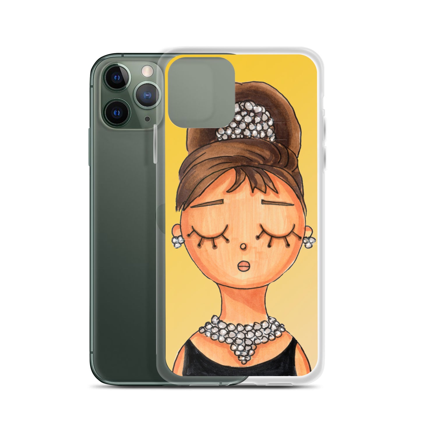 Audrey, Holly Golightly, Clear Case for iPhone®