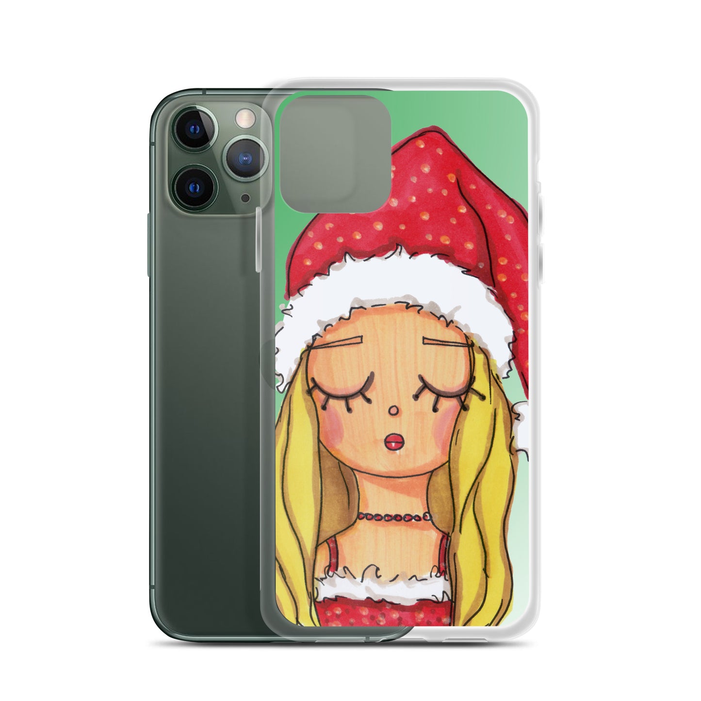 Santa Baby, Christmas, Clear Case for iPhone®