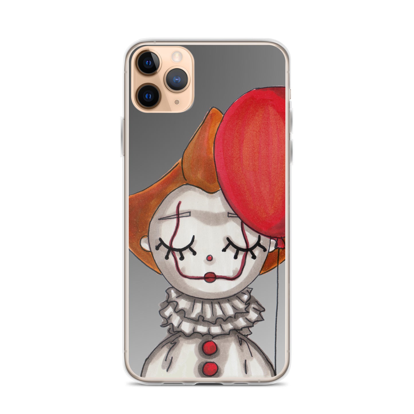 Clown, Balloon, Halloween, Clear Case for iPhone®