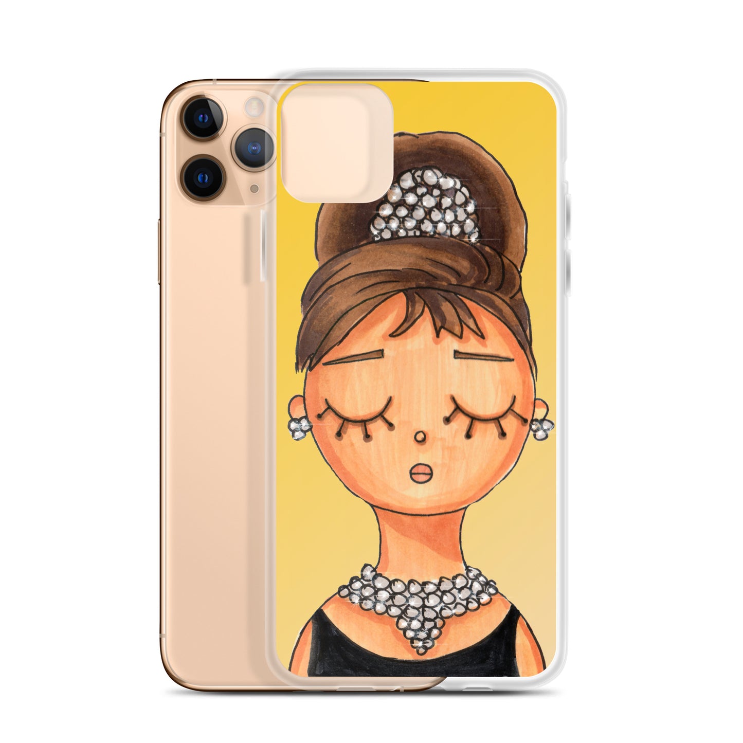 Audrey, Holly Golightly, Clear Case for iPhone®