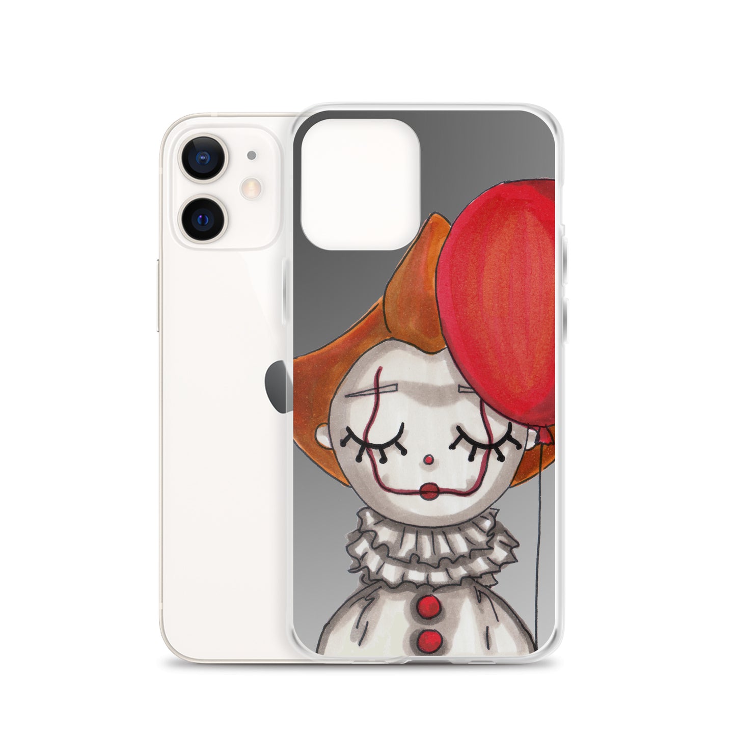 Clown, Balloon, Halloween, Clear Case for iPhone®