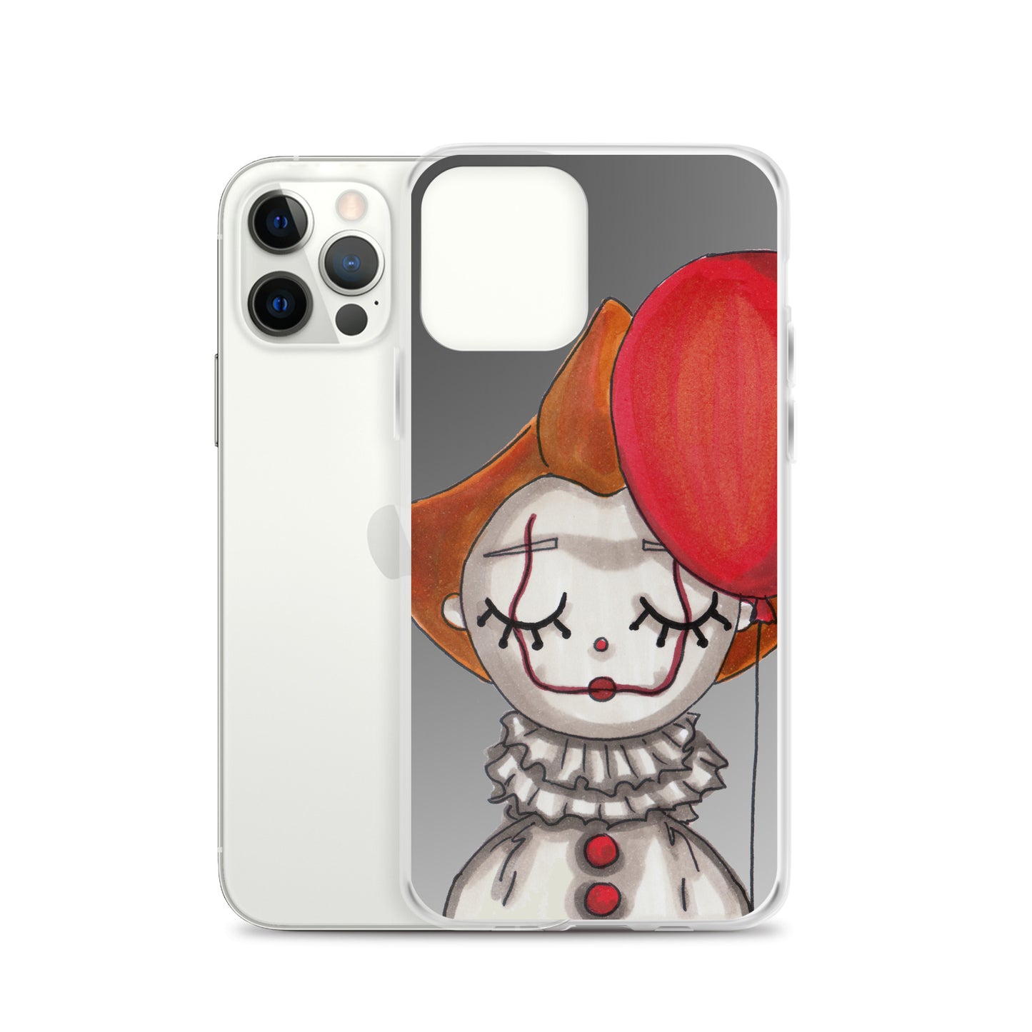 Clown, Balloon, Halloween, Clear Case for iPhone®