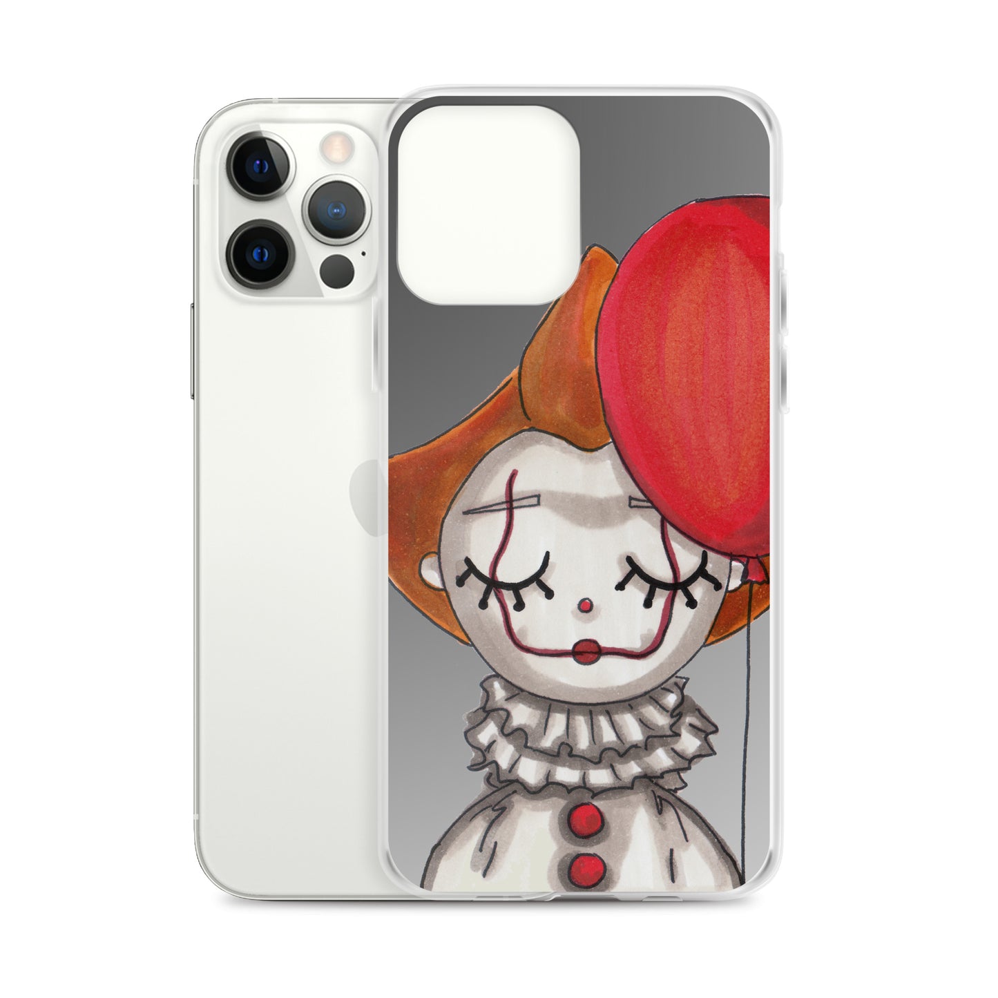 Clown, Balloon, Halloween, Clear Case for iPhone®