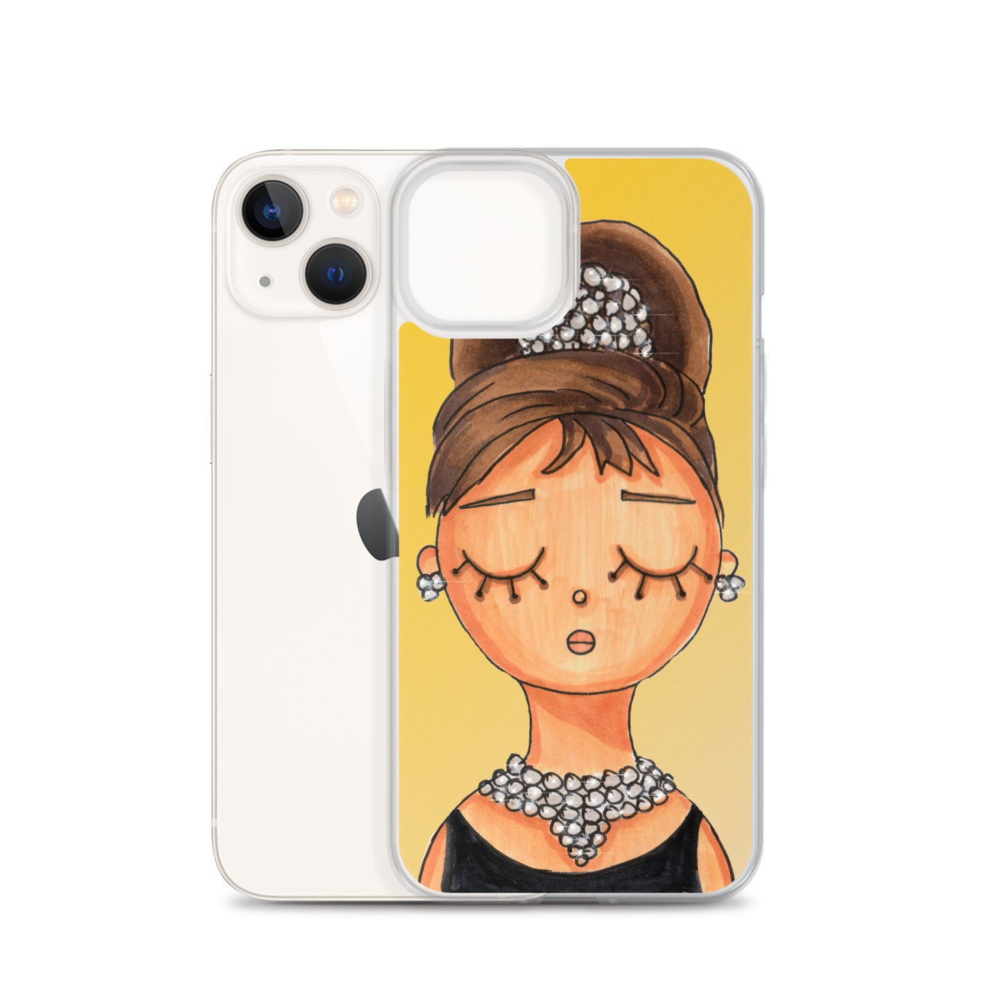 Audrey, Holly Golightly, Clear Case for iPhone®