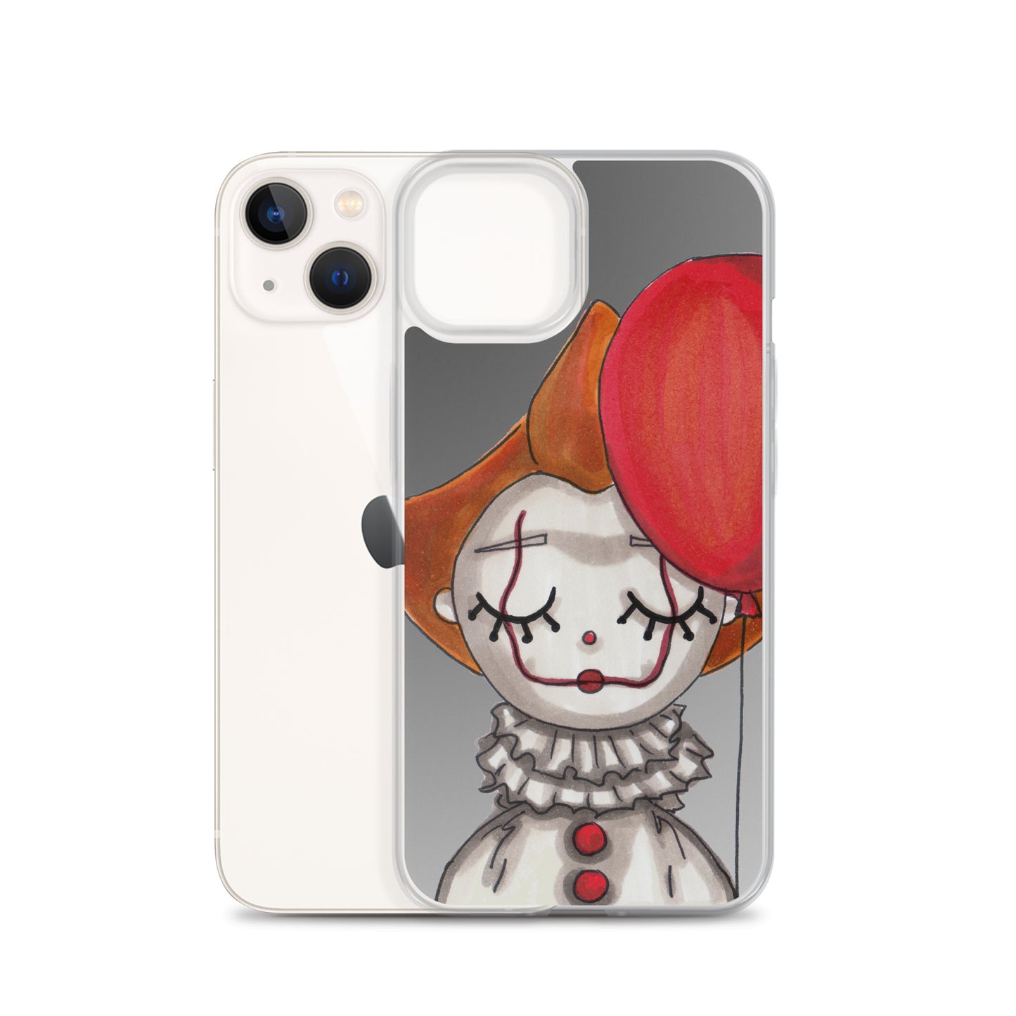 Clown, Balloon, Halloween, Clear Case for iPhone®