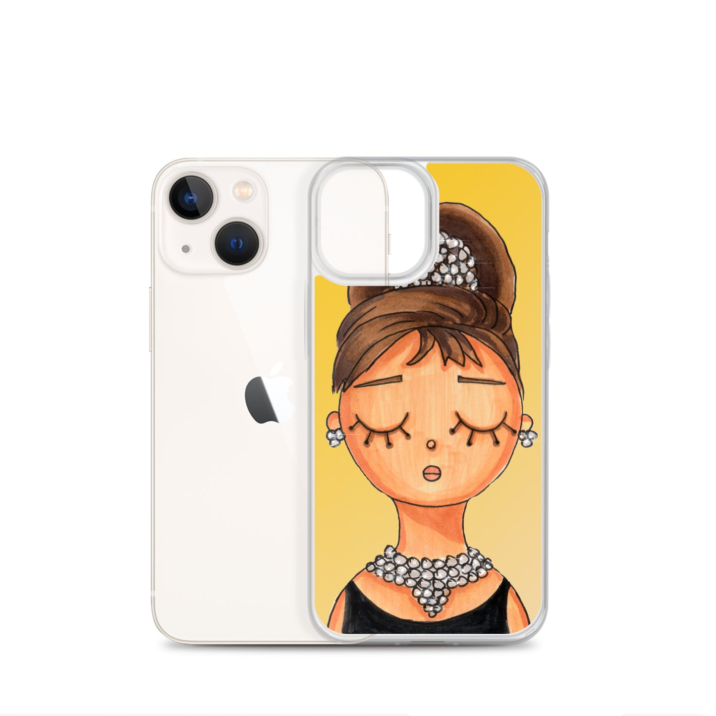 Audrey, Holly Golightly, Clear Case for iPhone®