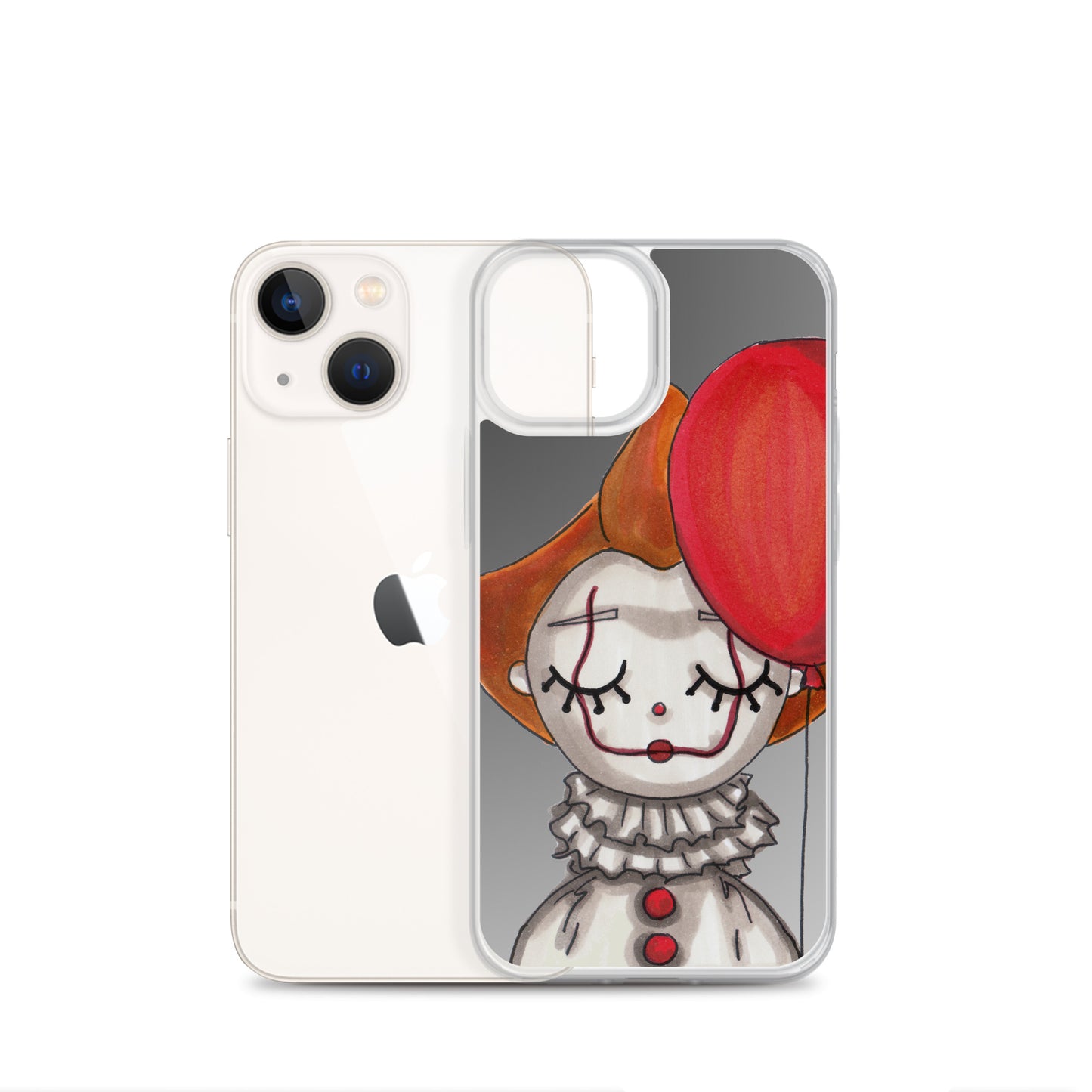 Clown, Balloon, Halloween, Clear Case for iPhone®