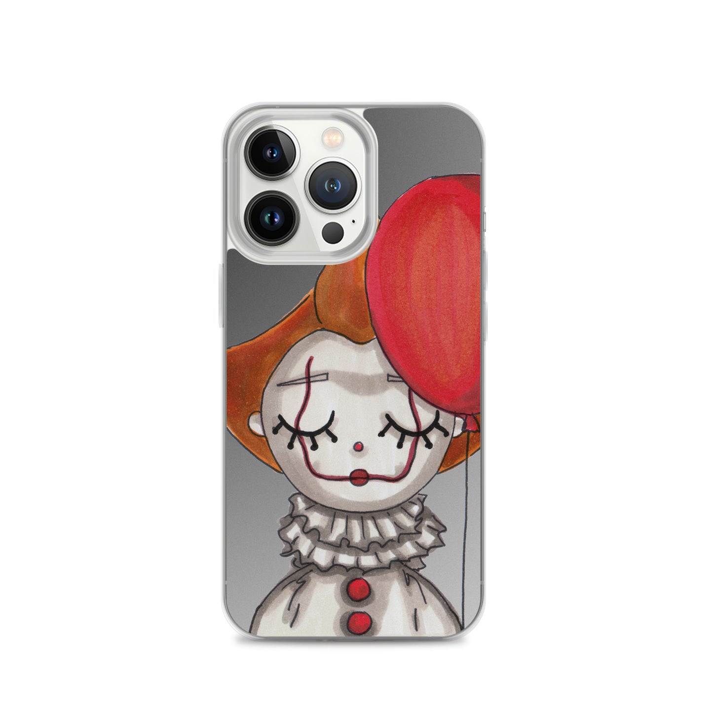 Clown, Balloon, Halloween, Clear Case for iPhone®