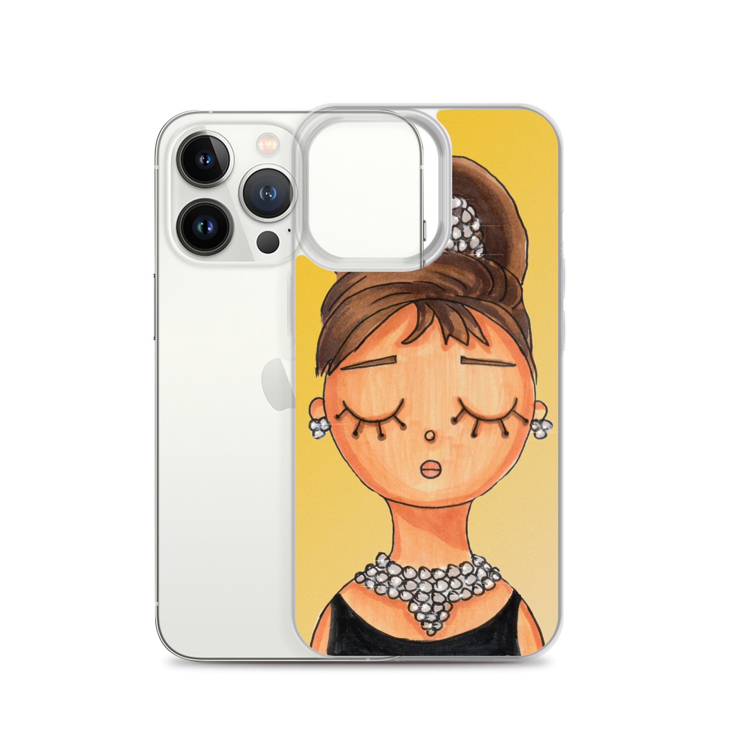 Audrey, Holly Golightly, Clear Case for iPhone®