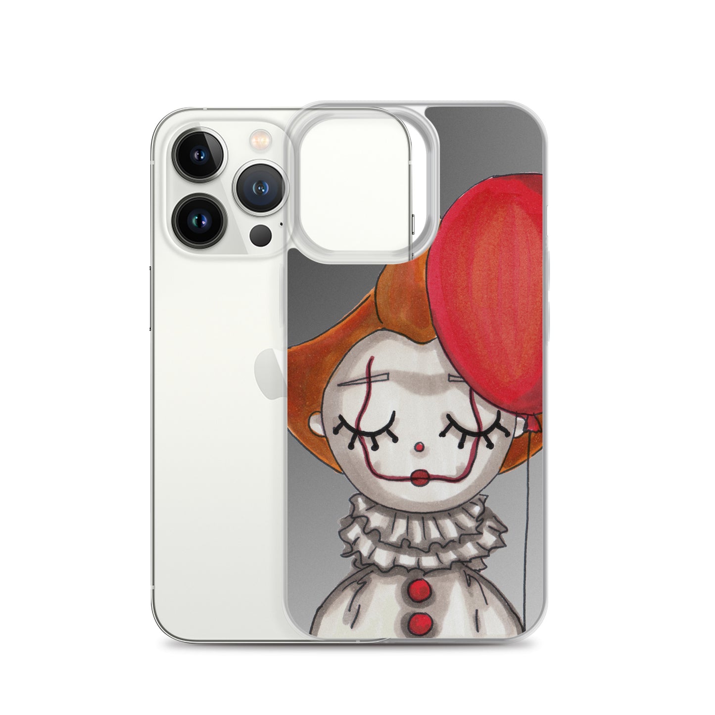 Clown, Balloon, Halloween, Clear Case for iPhone®