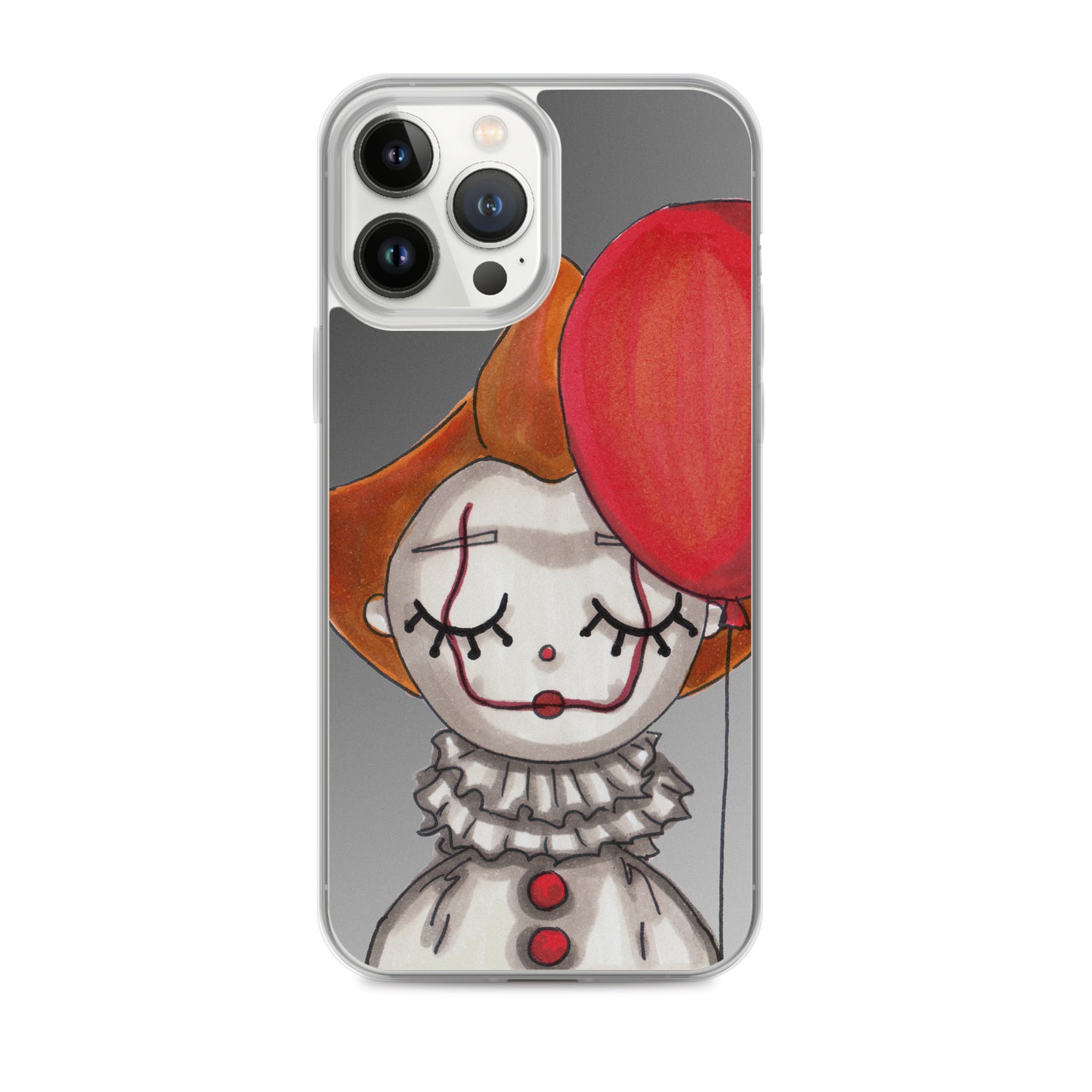 Clown, Balloon, Halloween, Clear Case for iPhone®