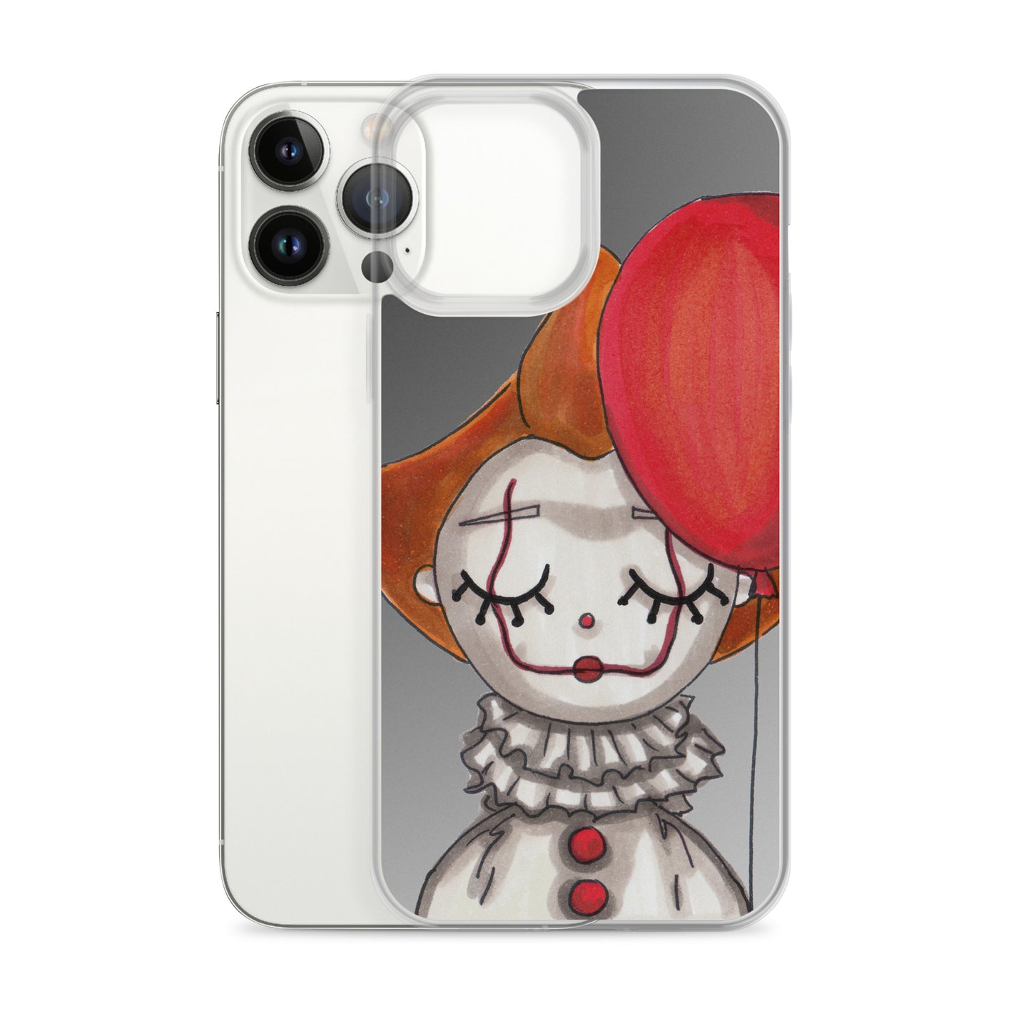 Clown, Balloon, Halloween, Clear Case for iPhone®